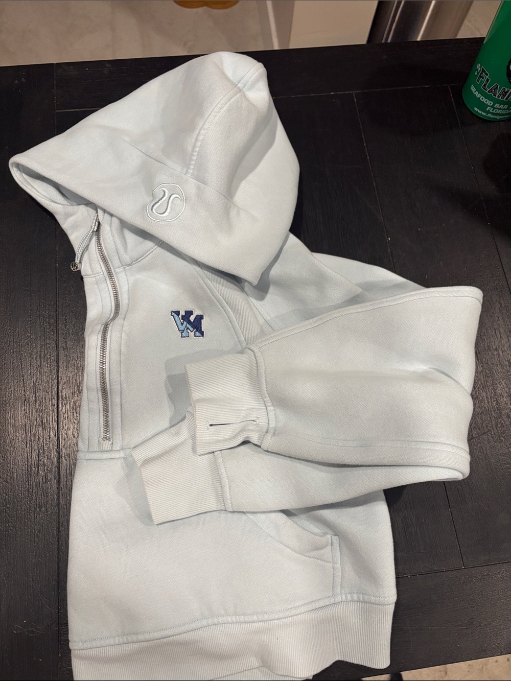 lululemon Scuba 1/2 Zip Hoodie Oversized Blue Hoodie-“Lululemon campus Program”🩵
